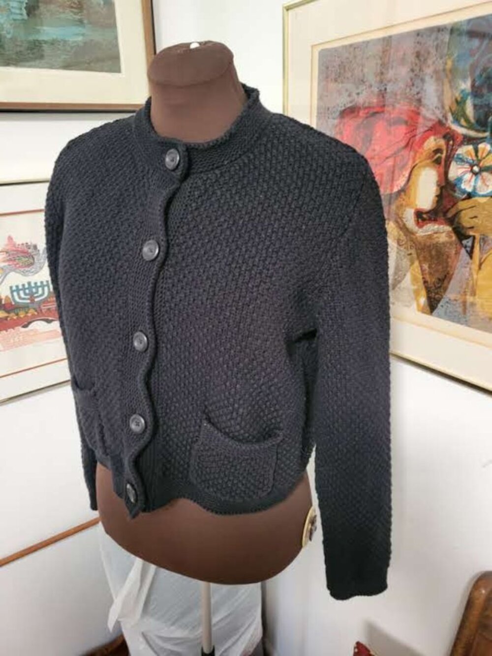 Uniglo Black Knit Cardigan or Jacket Size S